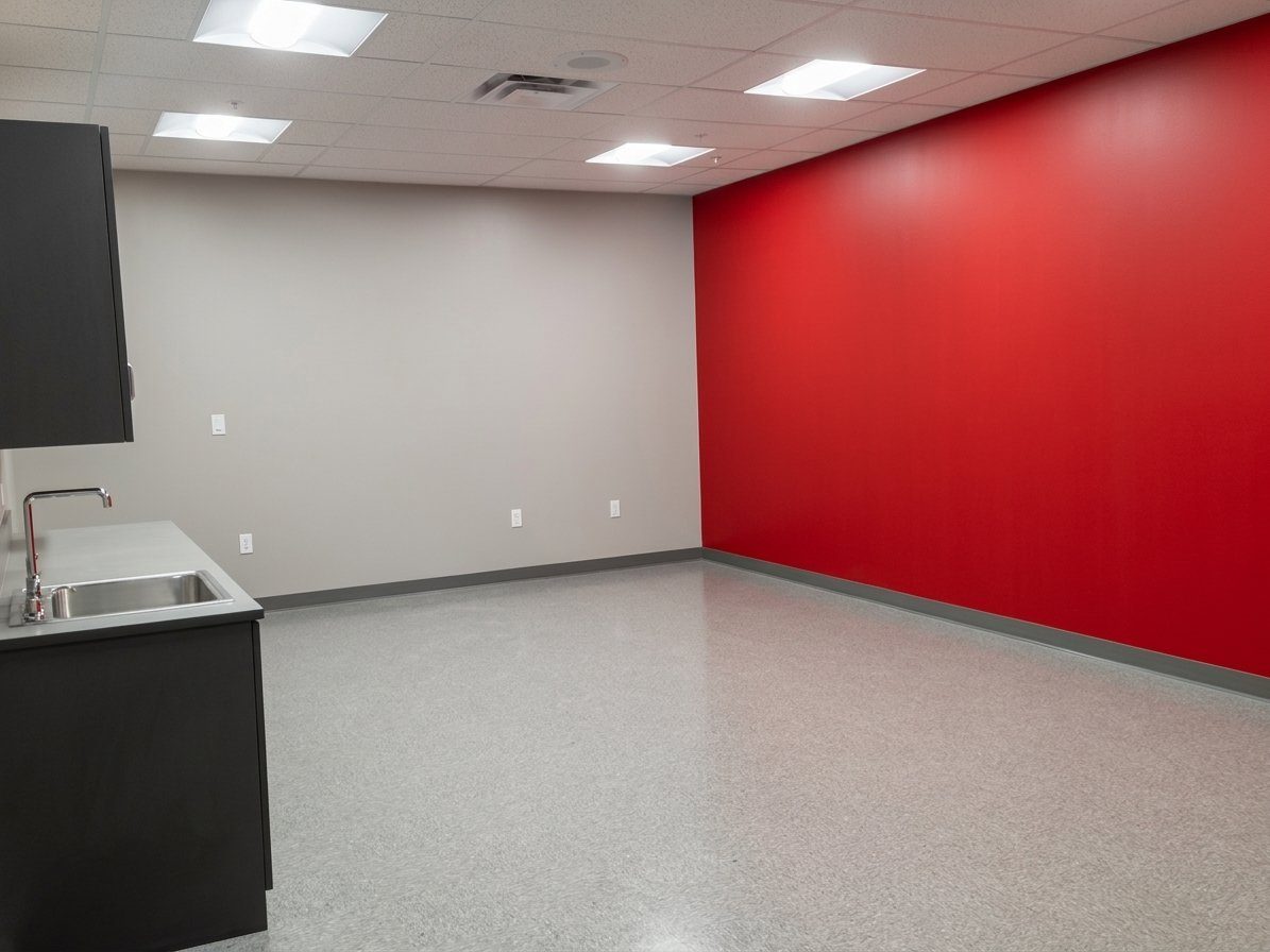 DSW fitting area construction, Capitol Heights, MD